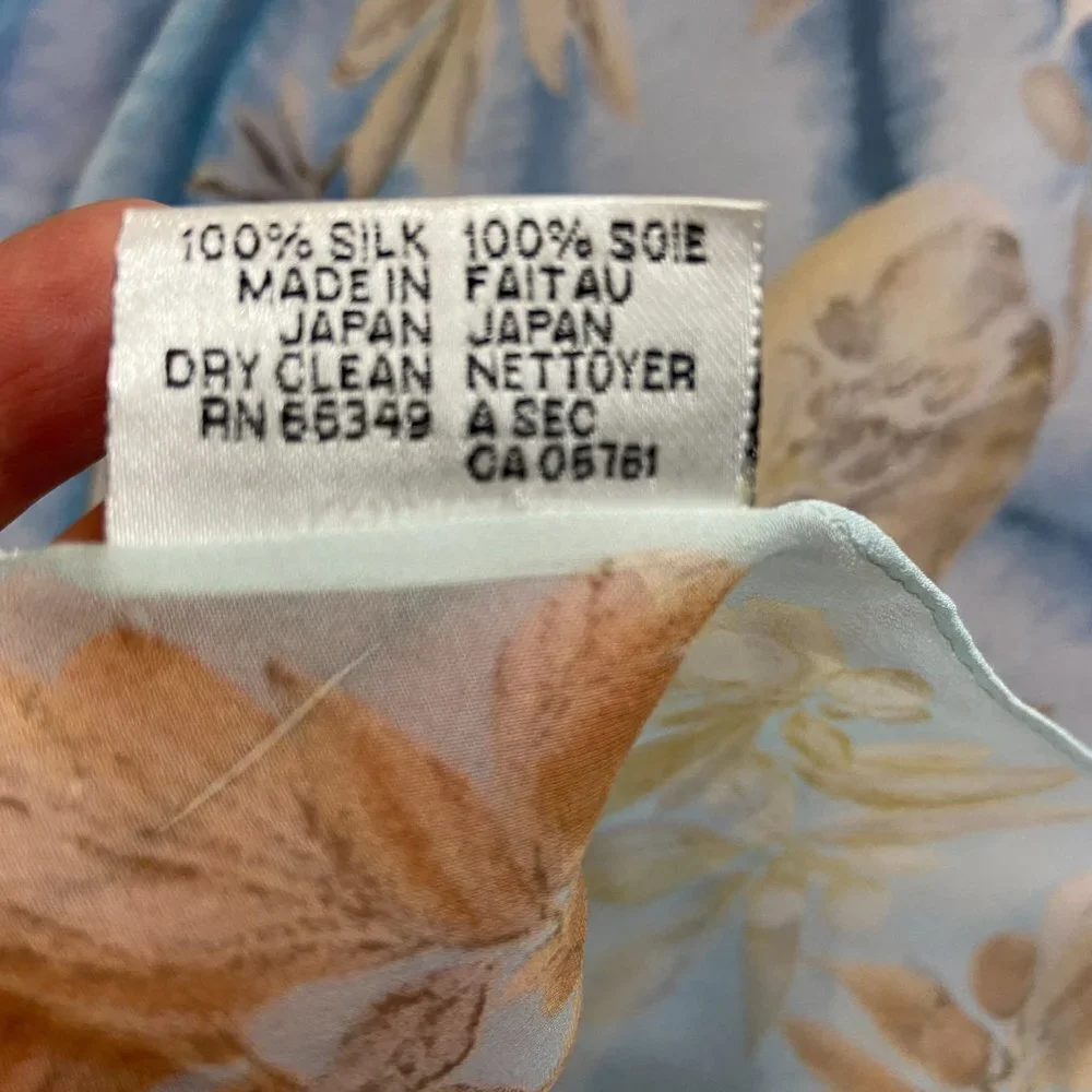 Oscar de la Renta Flower Pastel Lightweight Scarf